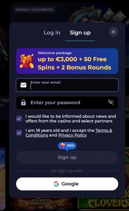 Highflybet registration form for new Australian players